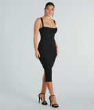 Elevate your winter wardrobe with the Marcella Formal Glitter Sleeveless Midi Dress— a party-ready black cocktail dress featuring seasonal accents and a sophisticated style, ideal for semi-formal holiday events from family dinners to NYE celebrations.