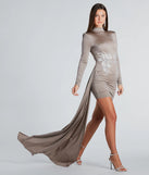 Shania Rhinestone Bead Applique Mini Dress With Sash