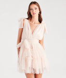 Carina Tulle Polka Dot A-Line Party Dress