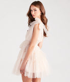 Carina Tulle Polka Dot A-Line Party Dress