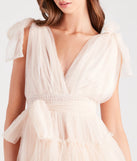 Carina Tulle Polka Dot A-Line Party Dress