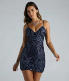 Gianna Sequin Formal Bodycon Mini Dress