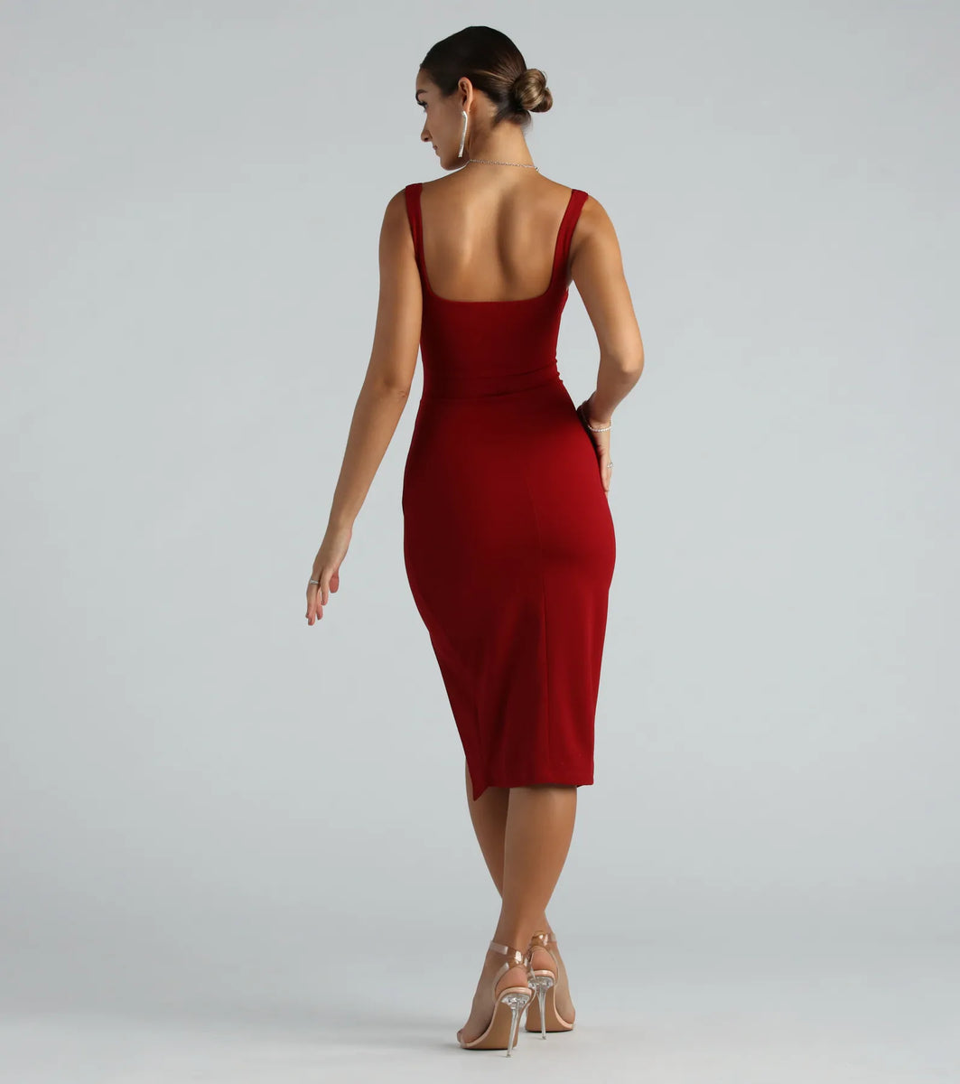 Formal Long Crepe Dress 793