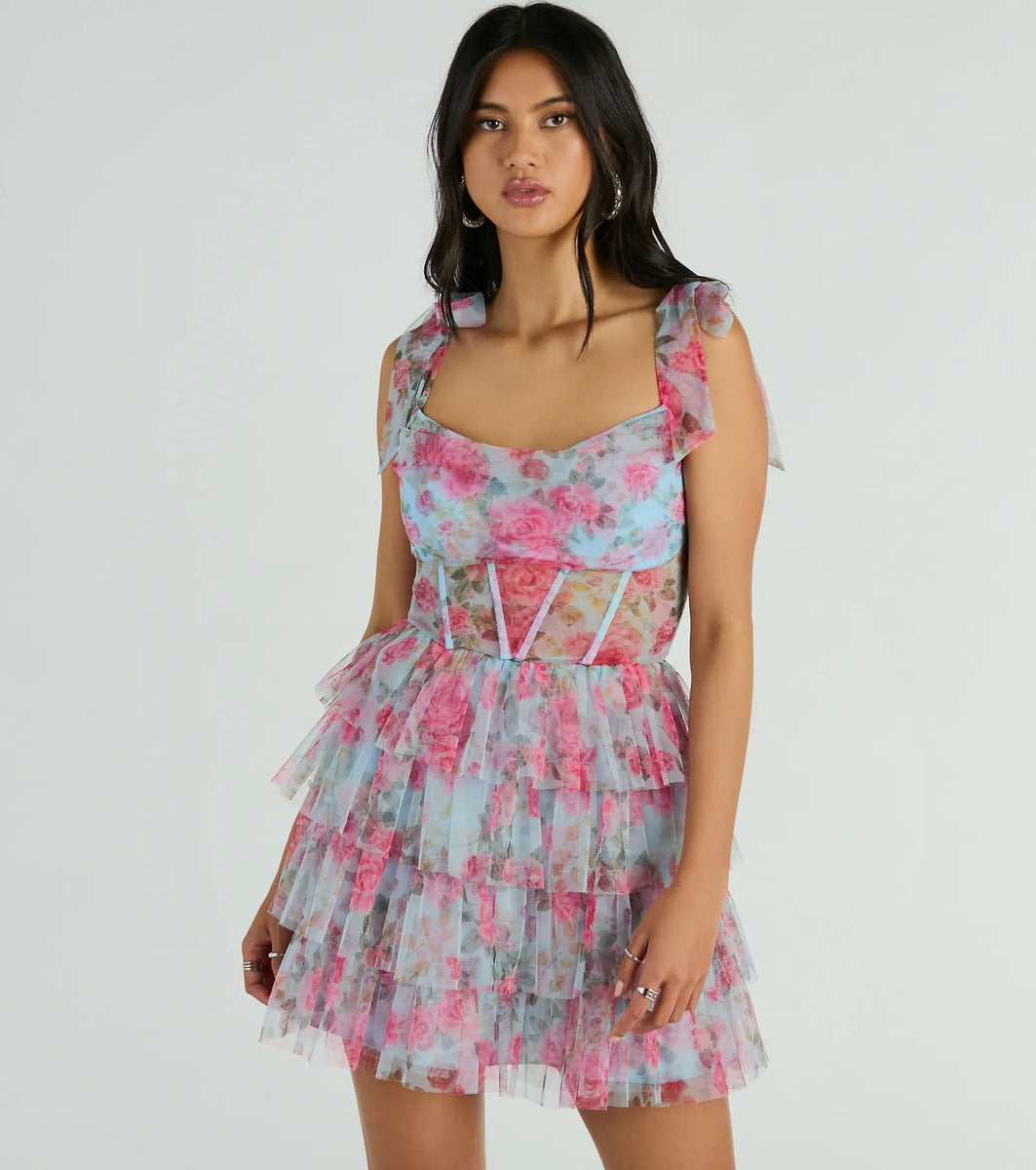 Cindy Collection 1757 Sexy A Line Corset Dress main image 0