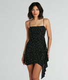 The Jess Side Ruffle Rhinestone Bodycon Party Dress is a mini dress that will make a statement with its short hemline and on-trend details to have you ready for any event!