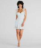 Revamp your 2025 wardrobe with this chic addition, the Amanda Tulle Bow Strap Sequin A-Line Party Dress in white, perfect for elevating your style in the new year.