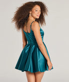 Own every entrance in the Haidie Sleeveless A-Line Satin Party Dress, a emerald green party dress perfect for milestone birthdays and grad parties, or dancing through summer nights and unforgettable bachelorette celebrations.