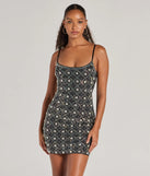 The Sophie Scoop Neck Rhinestone Faux Pearl Mini Dress is a mini dress that will make a statement with its short hemline and on-trend details to have you ready for any event!