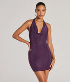 The Piper Halter Bodycon Rhinestone Mini Dress is a mini dress that will make a statement with its short hemline and on-trend details to have you ready for any event!