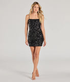The Aitana Lace-Up Bodycon Sequin Mini Dress is a dazzling multicolor sequin dress, perfect for making a bold entrance at any event, from cocktail parties to formal celebrations.