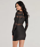 Bring high-impact style to your nightlife in the Delena Sheer Mesh Long Sleeve Bodycon Mini Dress, a bold black club dress made for dancing, parties, and unforgettable nights.