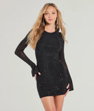 Bailey Open Back Rhinestone Mini Dress, a trendy black mini dress featuring modern details and a fresh seasonal hue, perfect for creating chic 2025 looks.