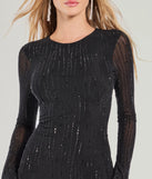 Bailey Open Back Rhinestone Mini Dress, a trendy black mini dress featuring modern details and a fresh seasonal hue, perfect for creating chic 2025 looks.