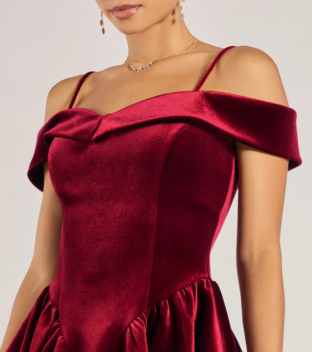 Andie Velvet Drop Waist Skater Dress | Windsor Andie Velvet Drop Waist Skater Dress | Windsor