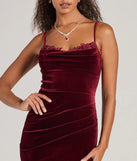 Flaunt your silhouette in the tight Alyssa Beaded Applique Bodycon Velvet Mini Dress in wine, a bodycon dress that empowers your look with bold style and effortless edge.