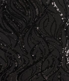 Revamp your 2025 wardrobe with this chic addition, the Brea Sequin Beaded Long Sleeve Cowl Back Mini Dress in black, perfect for elevating your style in the new year.