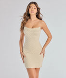 Own every entrance in the Emery Beaded Sequin Cross-Back Mini Dress, a ivory party dress perfect for milestone birthdays and grad parties, or dancing through summer nights and unforgettable bachelorette celebrations.