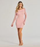 Make a bold statement in the Shea Pearl Beaded Long Sleeve Mini Dress in pink, the perfect spring dress for weddings, cocktail hours, nights out, and/or seasonal celebrations.