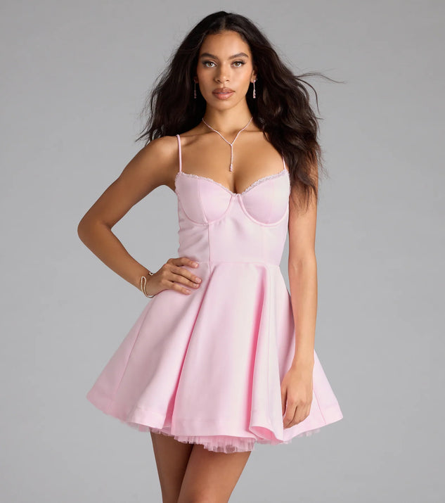 Shine with confidence, elegance, and standout style in the Kristiana Sweetheart A-Line Short Dress—a pink graduation dress designed with a fresh silhouette and the latest trends.