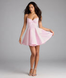 Shine with confidence, elegance, and standout style in the Kristiana Sweetheart A-Line Short Dress—a pink graduation dress designed with a fresh silhouette and the latest trends.