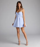 Shine with confidence, elegance, and standout style in the Kristiana Sweetheart A-Line Short Dress—a light blue graduation dress designed with a fresh silhouette and the latest trends.