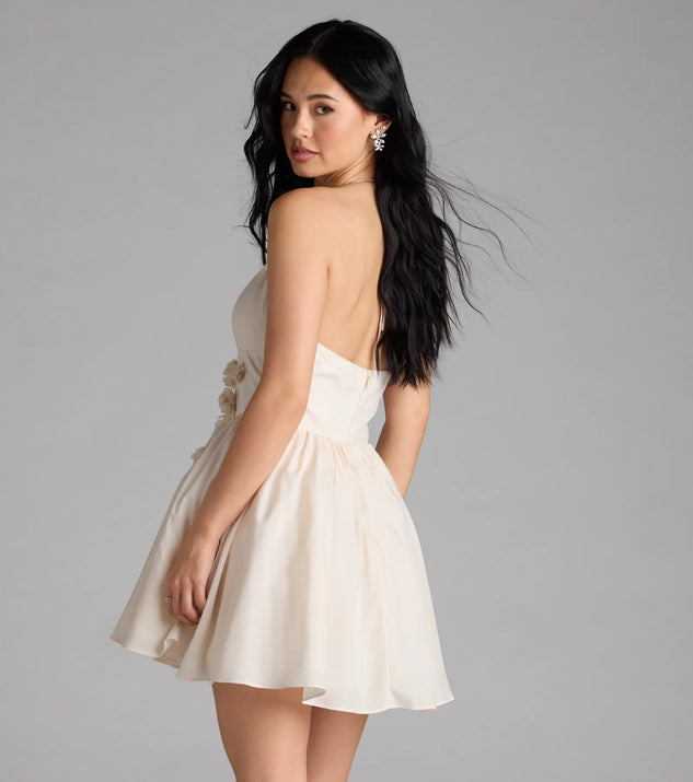 Jadie Open Back Floral Skater Dress | Windsor