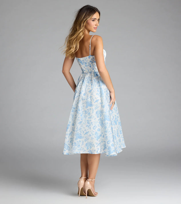 Clarabelle Sweetheart A-Line Midi Formal Dress | Windsor