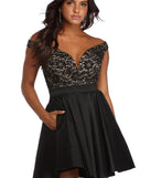Hayley Lace Taffeta Dress