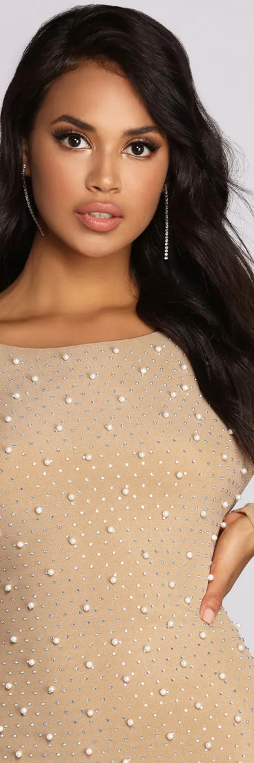 Pearly Perfect Mini Dress