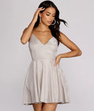 Gigi Glitter Skater Dress