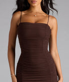 Juliana Ruche Mermaid Mesh Formal Dress