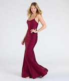 Make the big day unforgettable with the Marva Lace-Up Rhinestone Mermaid Formal Dress, a gorgeous wine bridesmaid dress that balances elegance and affordability.