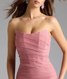 Kenzie Corset Mermaid Mesh Formal Dress