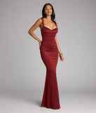 Style your seasonal looks with the Aden Cutout Back Mermaid Formal Dress, a trend-right, rust fall dress designed for any plan on your calendar with new and unqiue details.