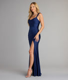 Kaitlin Low Back Slit Mermaid Formal Dress