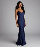 Virginia Cowl Neck Tie-Back Mermaid Formal Dress