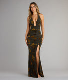 The Martha Flocked Floral Velvet Mermaid Formal Dress is your new go-to Windsor dress—effortless, versatile, and made to update your fall style in seconds.
