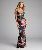 Emily Floral Cutout Mermaid Formal Dress