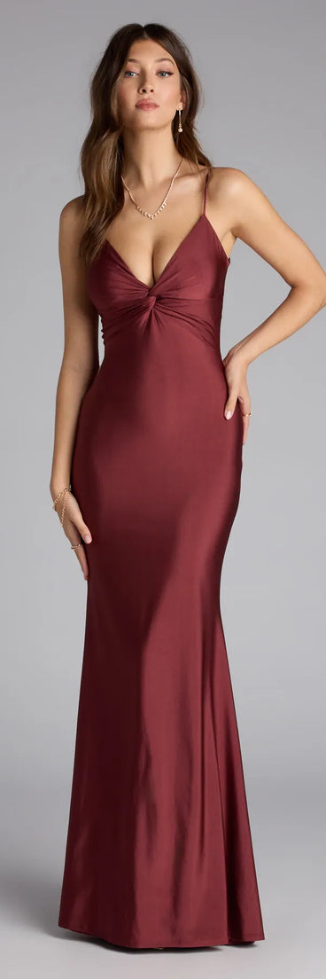 The Scarlet Strappy Back Mermaid Formal Dress is your new go-to red dress—effortless, versatile, and made to update your fall style in seconds.