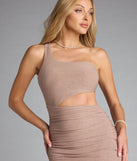 Giselle One-Shoulder Mermaid Glitter Formal Dress