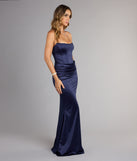 Jayden Satin Strapless Corset Mermaid Formal Dress