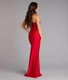 Cheryl Strapless Slit Mermaid Formal Dress