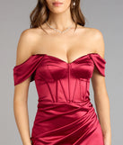 Lilia Off-The-Shoulder Corset Mermaid Dress