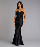 Valeria Satin Lace Corset Mermaid Formal Dress