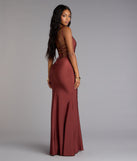 The Gabriella Lace-Up Mermaid Formal Dress is your new go-to Windsor dress—effortless, versatile, and made to update your fall style in seconds.