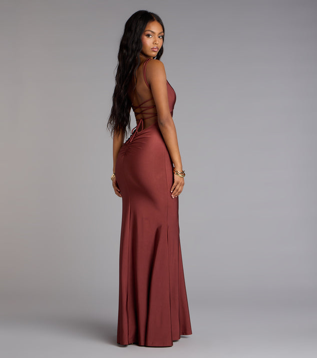 Gabriella Lace-Up Mermaid Formal Dress | Windsor Gabriella Lace-Up Mermaid Formal Dress | Windsor