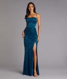 Kehlani Formal Floral Lace Slit Mermaid Dress