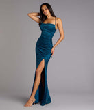 Kehlani Formal Floral Lace Slit Mermaid Dress