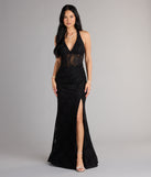 Style your seasonal looks with the Cadie Halter Corset Slit Lace Formal Dress, a trend-right, fall dress designed for any plan on your calendar with new and unqiue details.