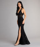 Style your seasonal looks with the Cadie Halter Corset Slit Lace Formal Dress, a trend-right, fall dress designed for any plan on your calendar with new and unqiue details.
